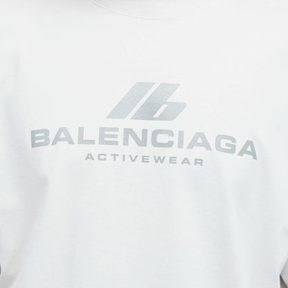 Polera Balenciaga Active Logo Off White
