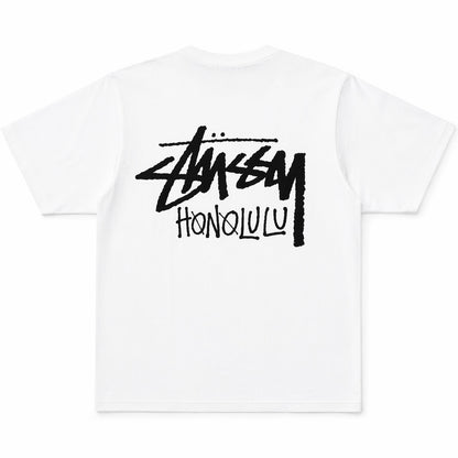Polera Stussy Honolulu Chapter Tee Limited White
