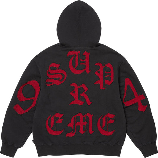 Poleron Supreme Cut Out Zip-Up Hooded Black SS26