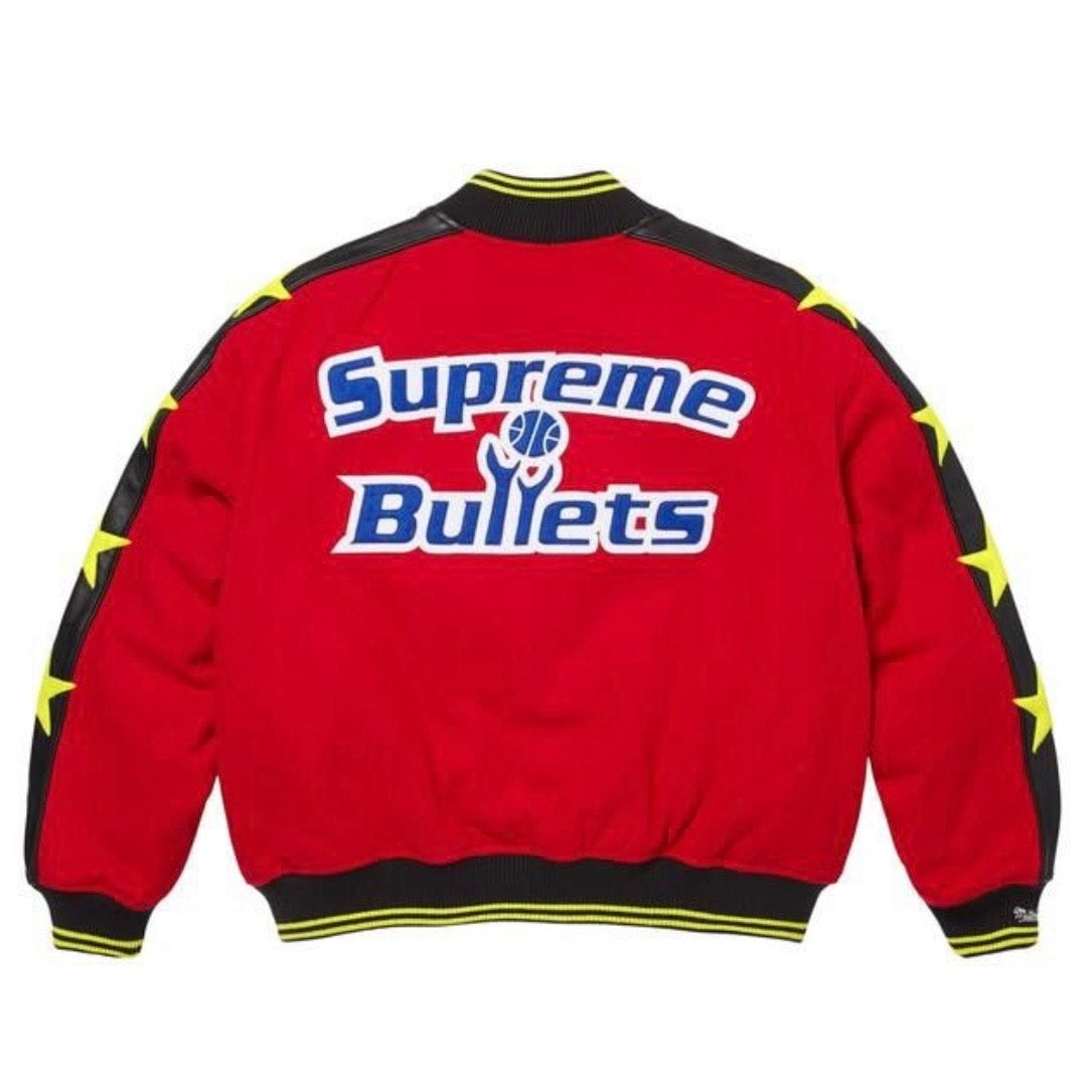 Chaqueta Supreme x Mitchell & Ness Teams Varsity Jacket Red