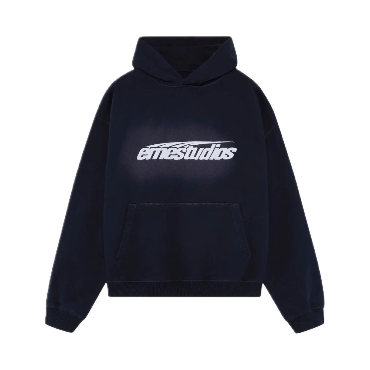 Poleron Eme Studios Inteal Navy Oversized Hoodie