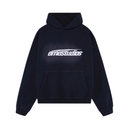 Poleron Eme Studios Inteal Navy Oversized Hoodie