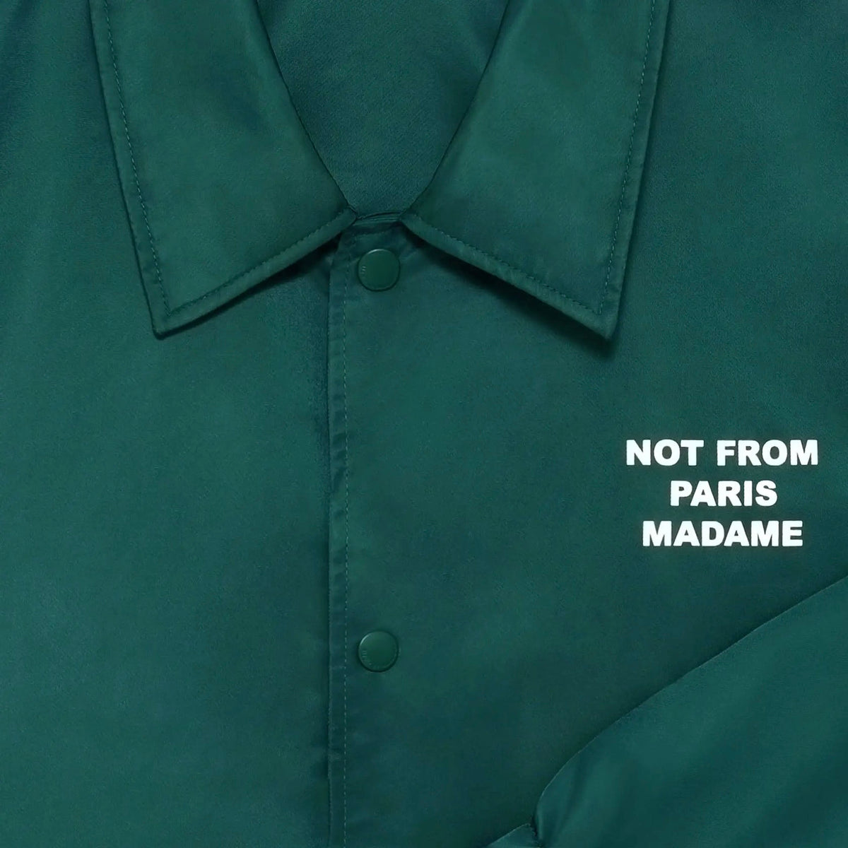 Chaqueta Drole de Monsieur “NFPM” La Veste Slogan Dark Green