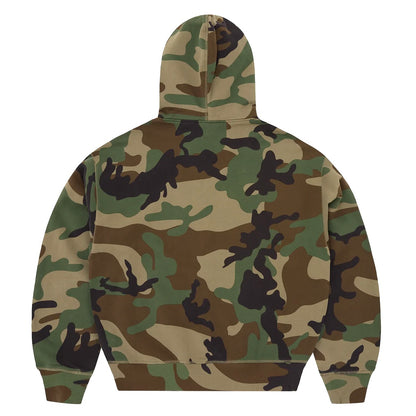 Poleron Corteiz Mini Island Zip Hoodie Woodland Camo