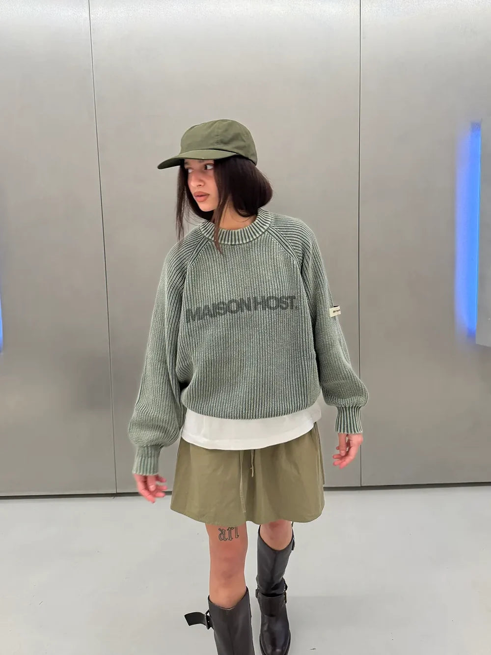 Sweater Maison Host Iconic MH Knit Green