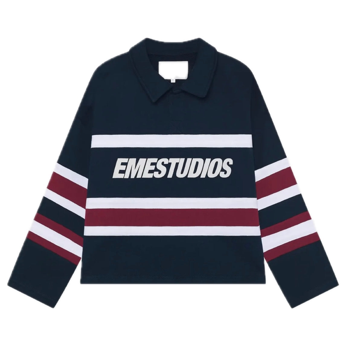 Poleron Eme Studios Bachatas Navy Polo