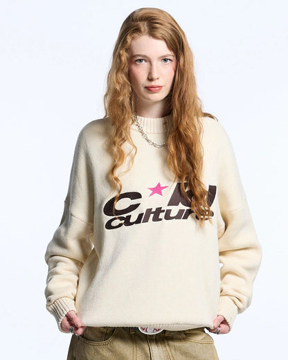 Sweater Cold Culture Harper Knit Beige/Brown