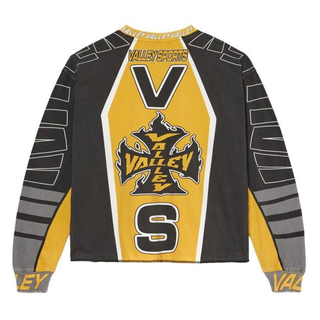 Polera Vale Forever Valley VS Racing Long Sleeve Black/Yellow