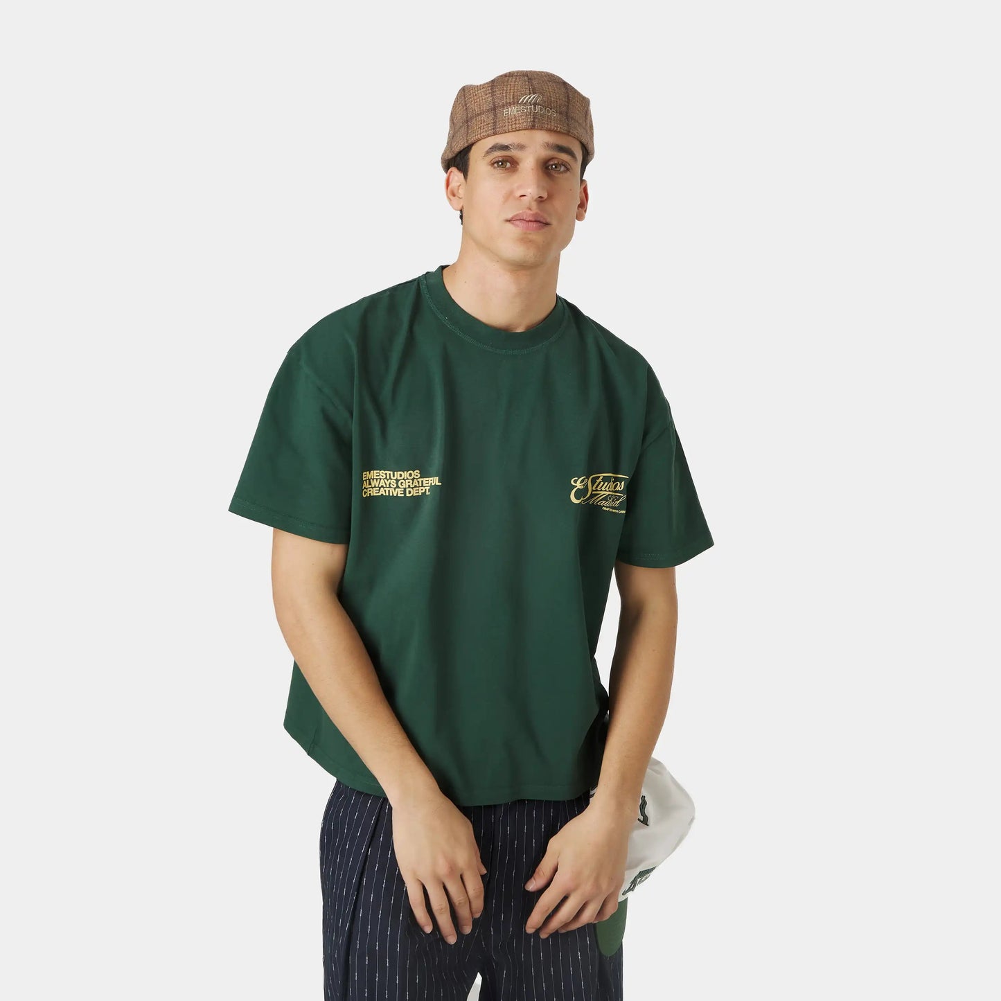 Polera Eme Studios Tried & True Forest Oversized Tee