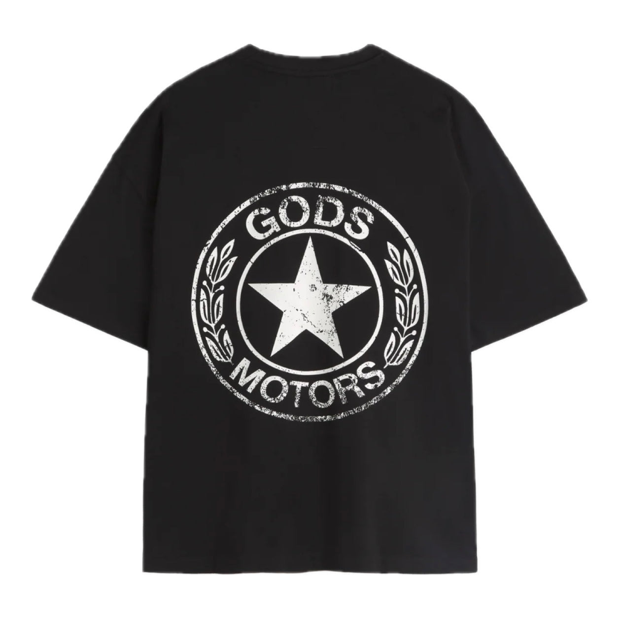 Polera Gods Brand Motor Boxy Tee Black