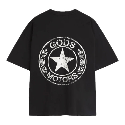 Polera Fake Gods Motor Boxy Tee Black