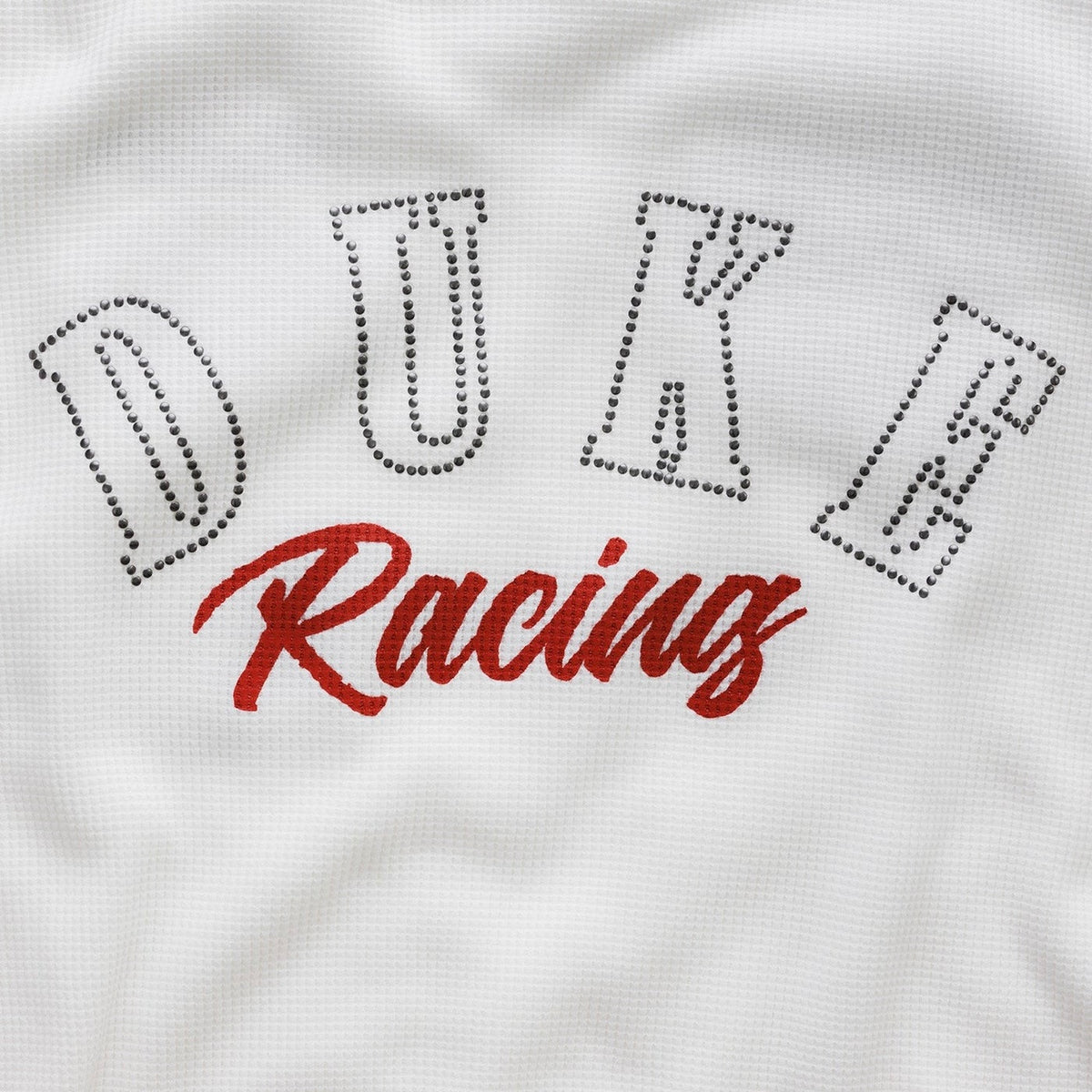 Polera Duke + Dexter DR4 White Track Waffle L/S Top