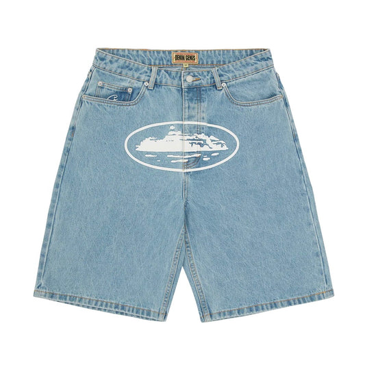 Short Corteiz Island Baggy Denim Stonewash