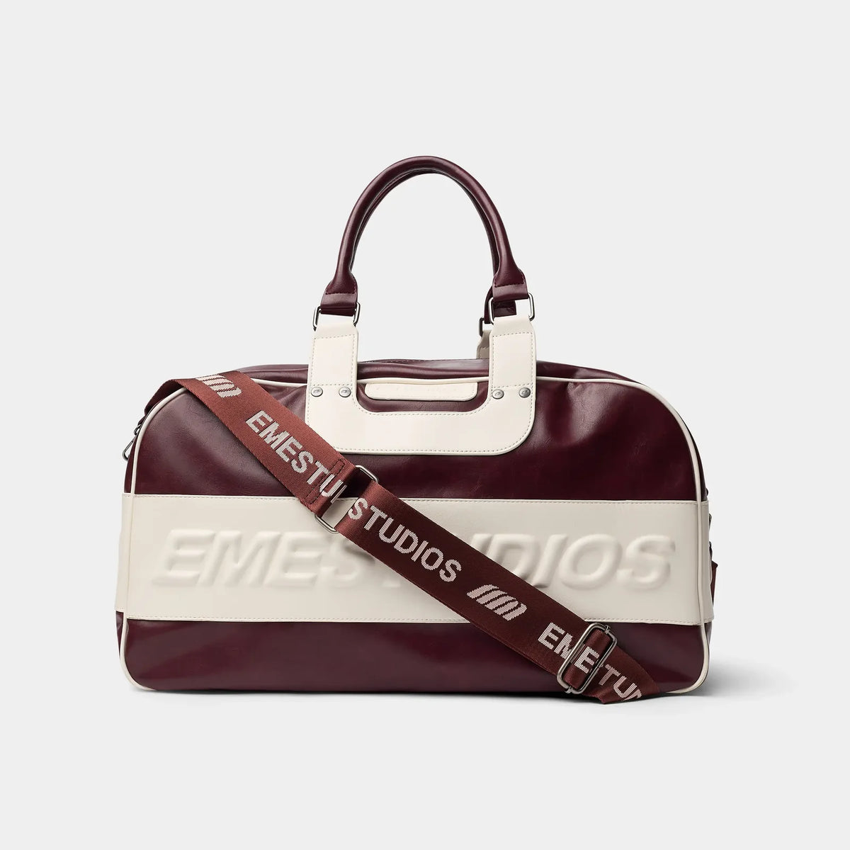 Bolso Eme Studios Rush Burgundy Duffle Bag