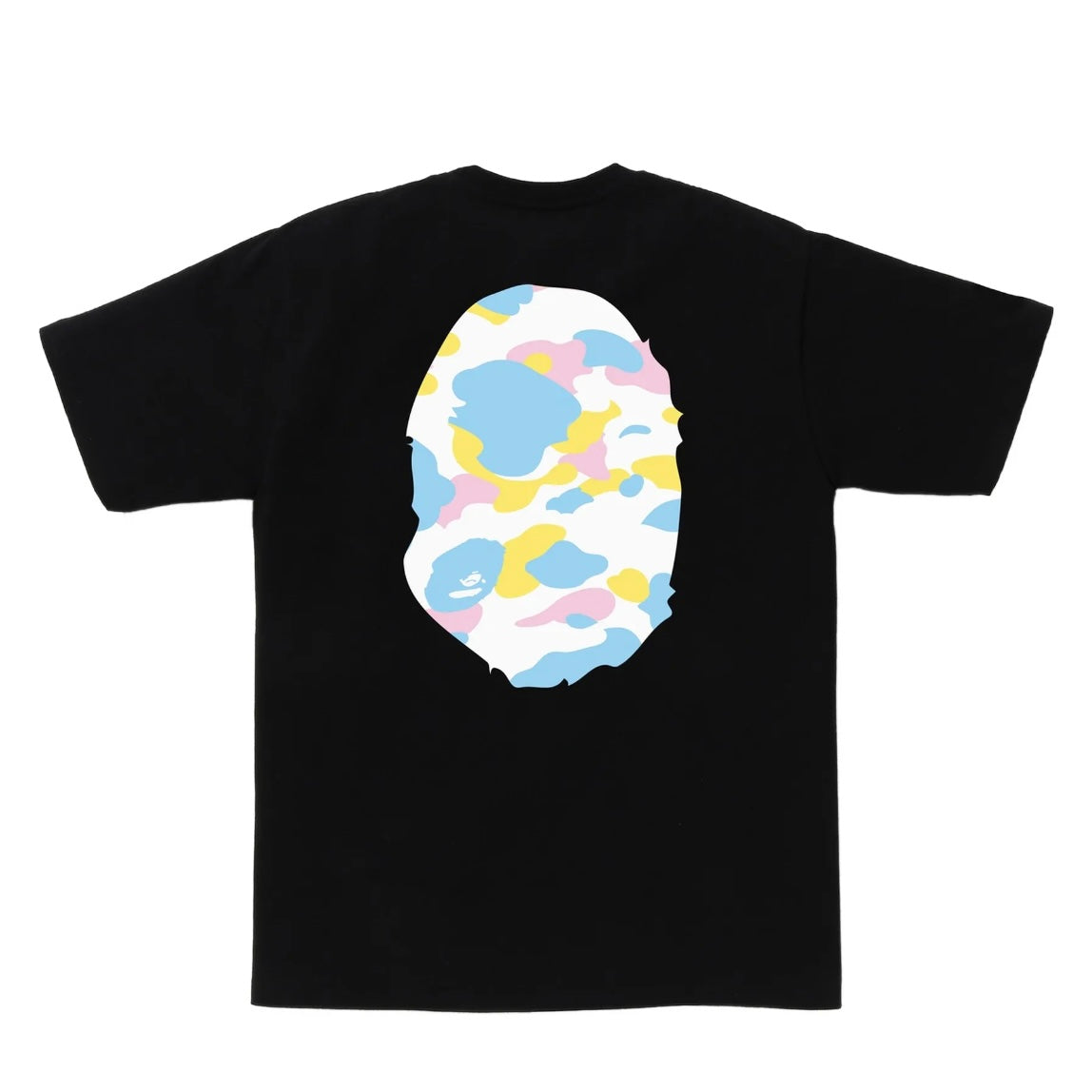 Polera BAPE New Multi Camo Big Ape Head Black