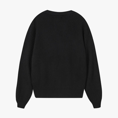 Sweater Nude Wavy Jersey Black - M