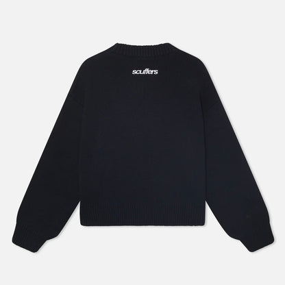 Sweater Scuffers Essential Black Knit
