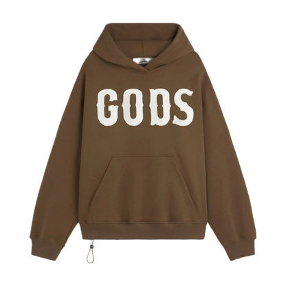 Poleron Fake Gods Brown Gods Hoodie