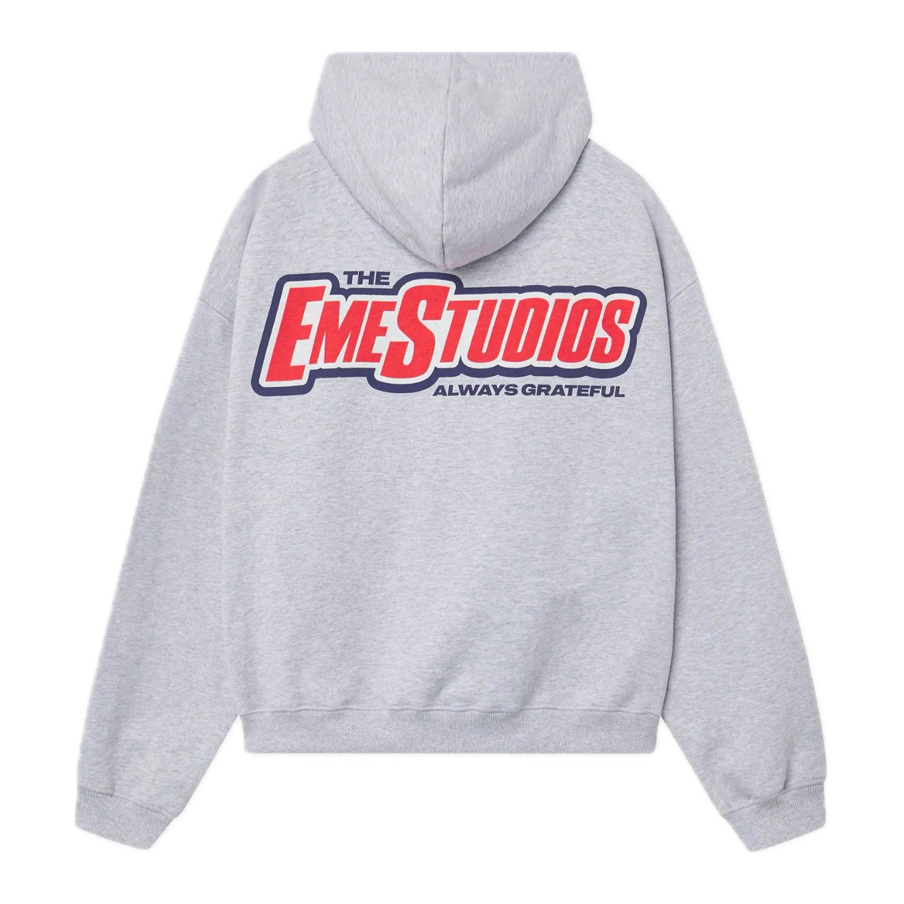 Poleron Eme Studios Shining Grey Oversized Hoodie