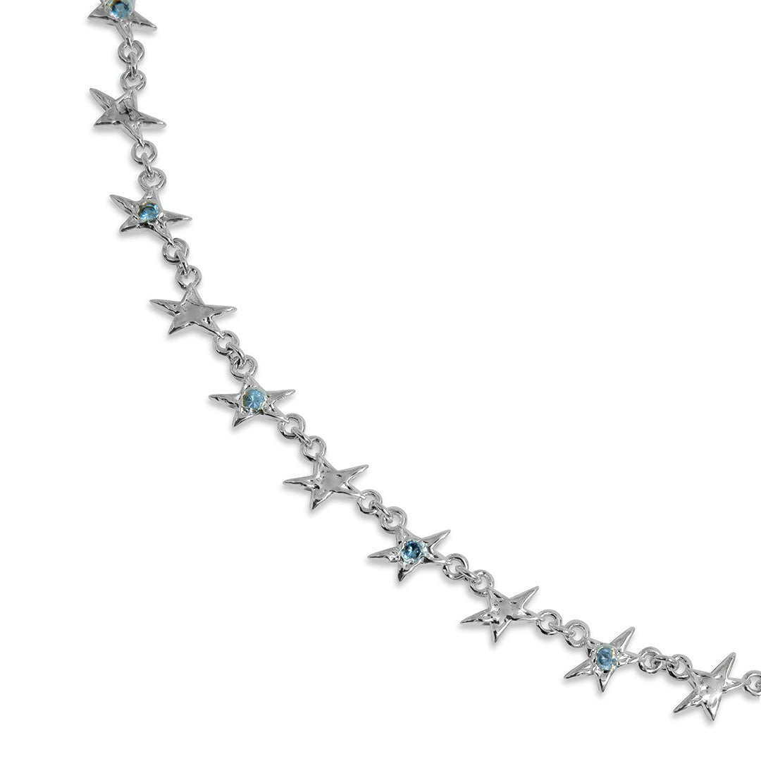 Collar Twojeys Organic Blue Stone Star Necklace
