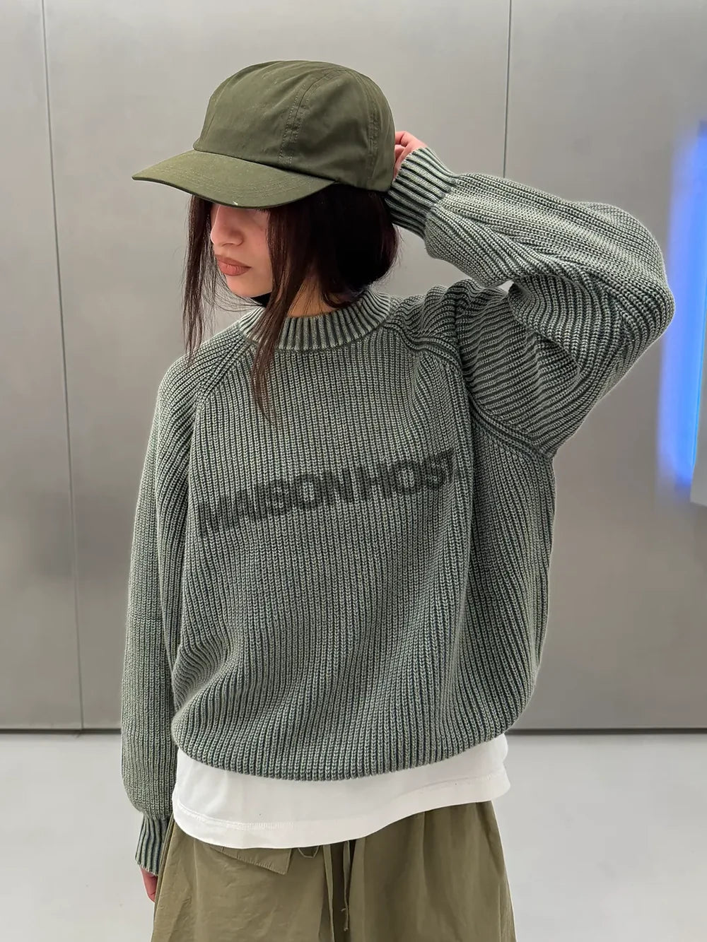Sweater Maison Host Iconic MH Knit Green