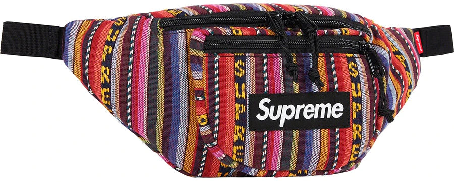 Supreme Woven Stripe Waist Bag Multicolor – Reserved