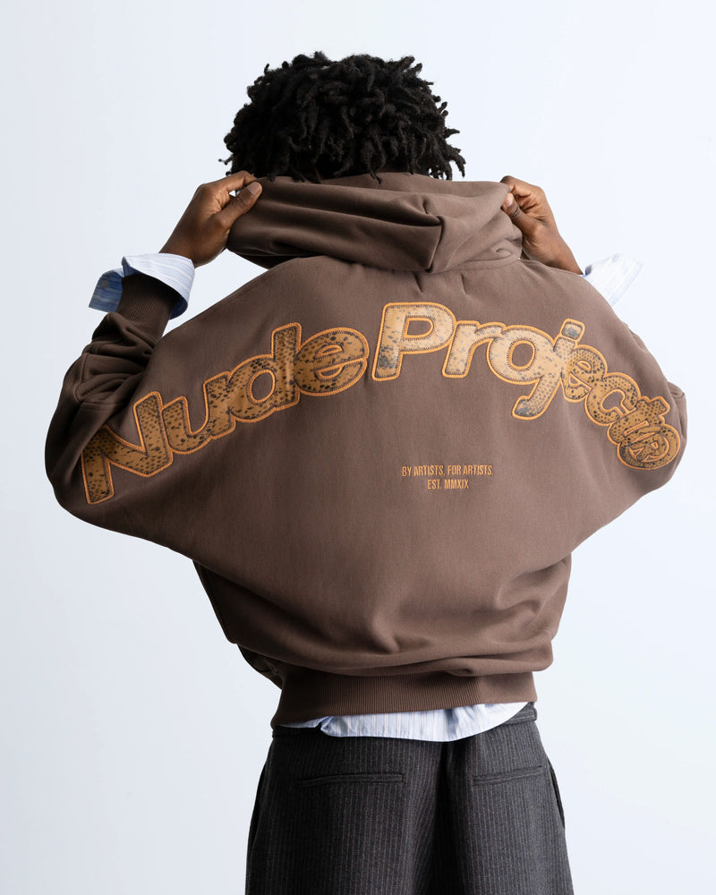 Poleron Nude Beast Zip-Up Croco - XL