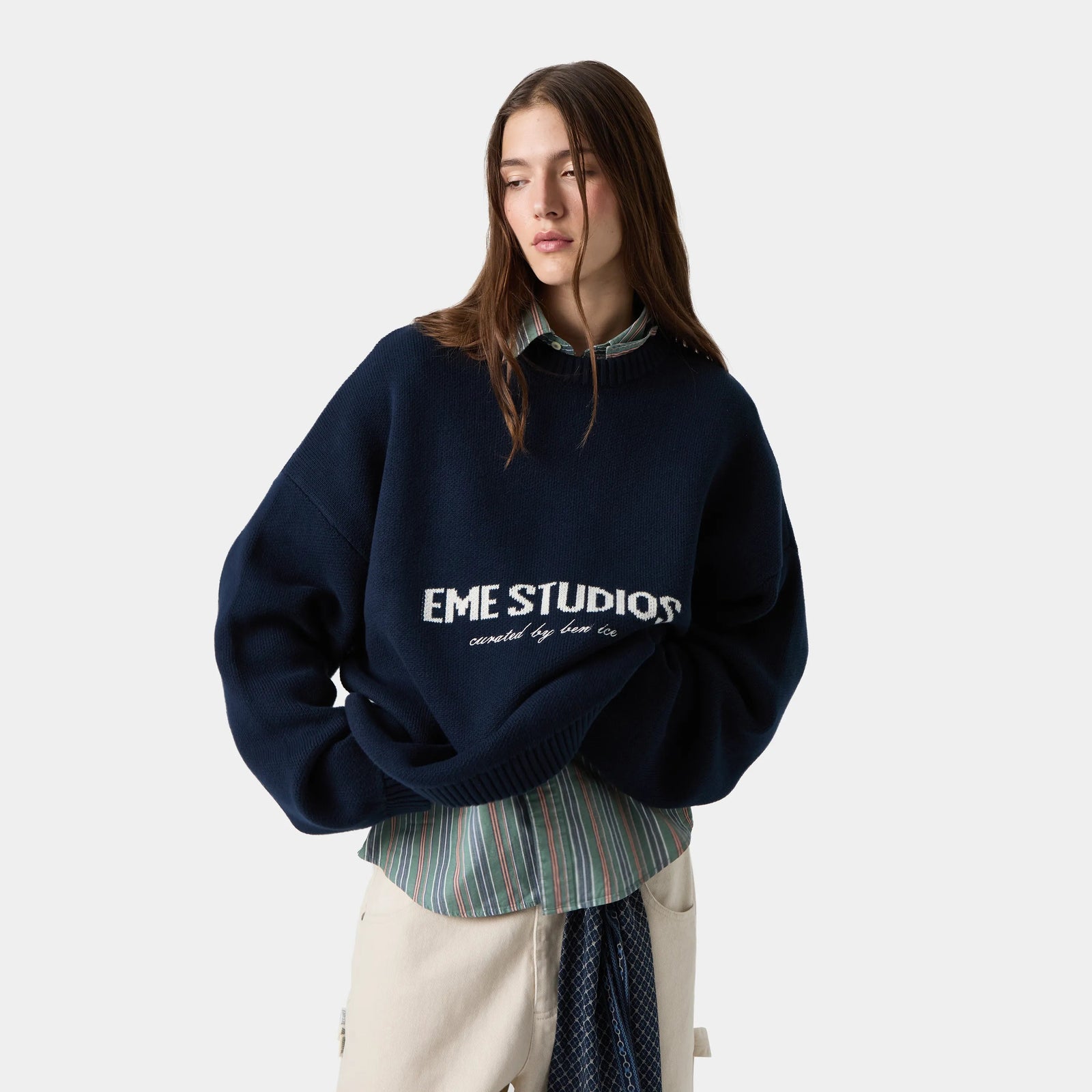 Sweater Eme Studios Master Navy Knit