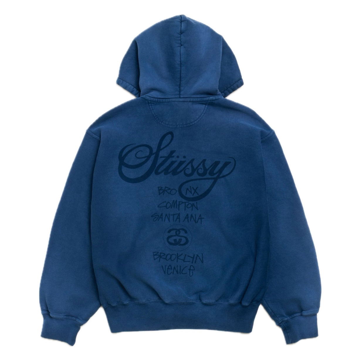 Poleron Stussy World Tour Zip Sun Faded Navy
