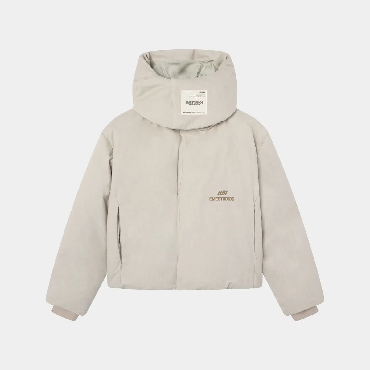 Chaqueta Eme Studios Gift Sarga Off Sand Puffer