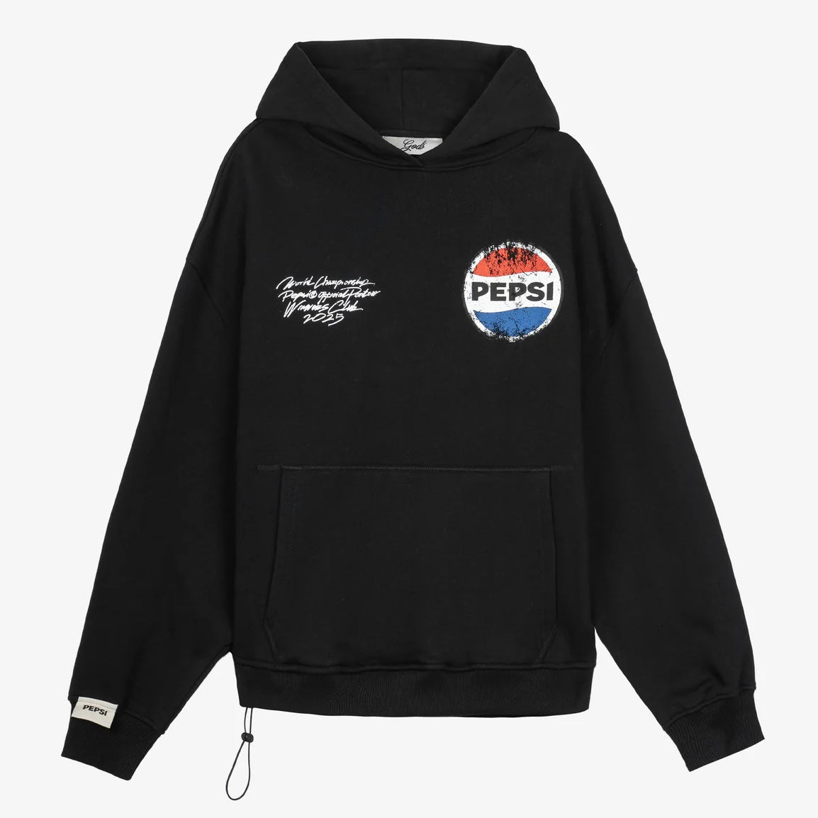 Poleron Fake Gods Spark Cropped Hoodie Black
