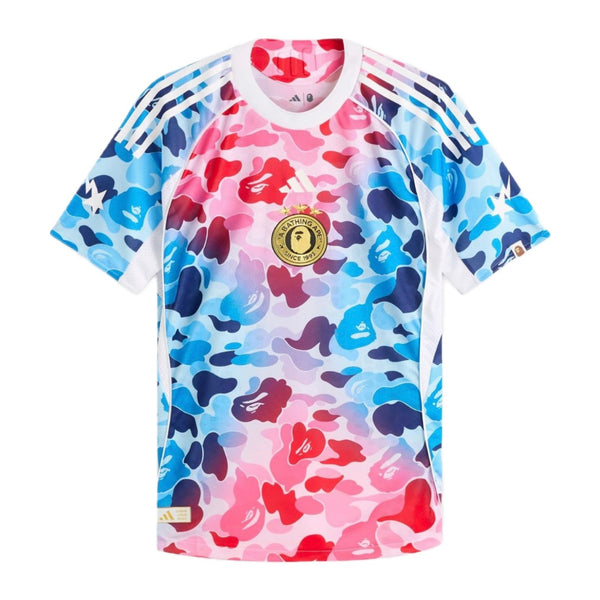 FB Bape x Adidas Camiseta Jersey FB BAPE APE BATHING A x adidas ウェア Jersey Reserved – Blue Shock ウェア