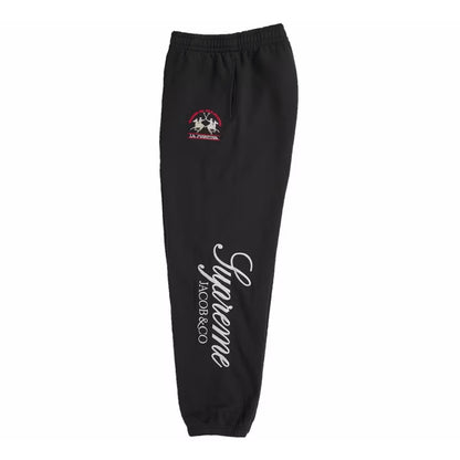 Pantalon Supreme x La Martina x Jacob & Co. Sweatpant Black