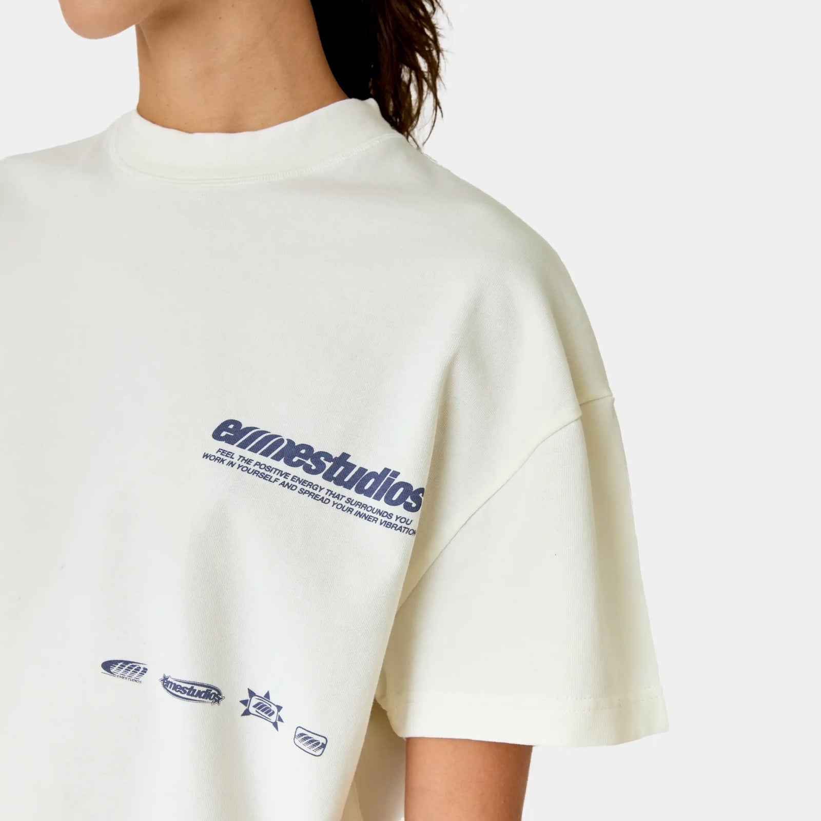 Polera Eme Studios Endless Off Sand Oversized