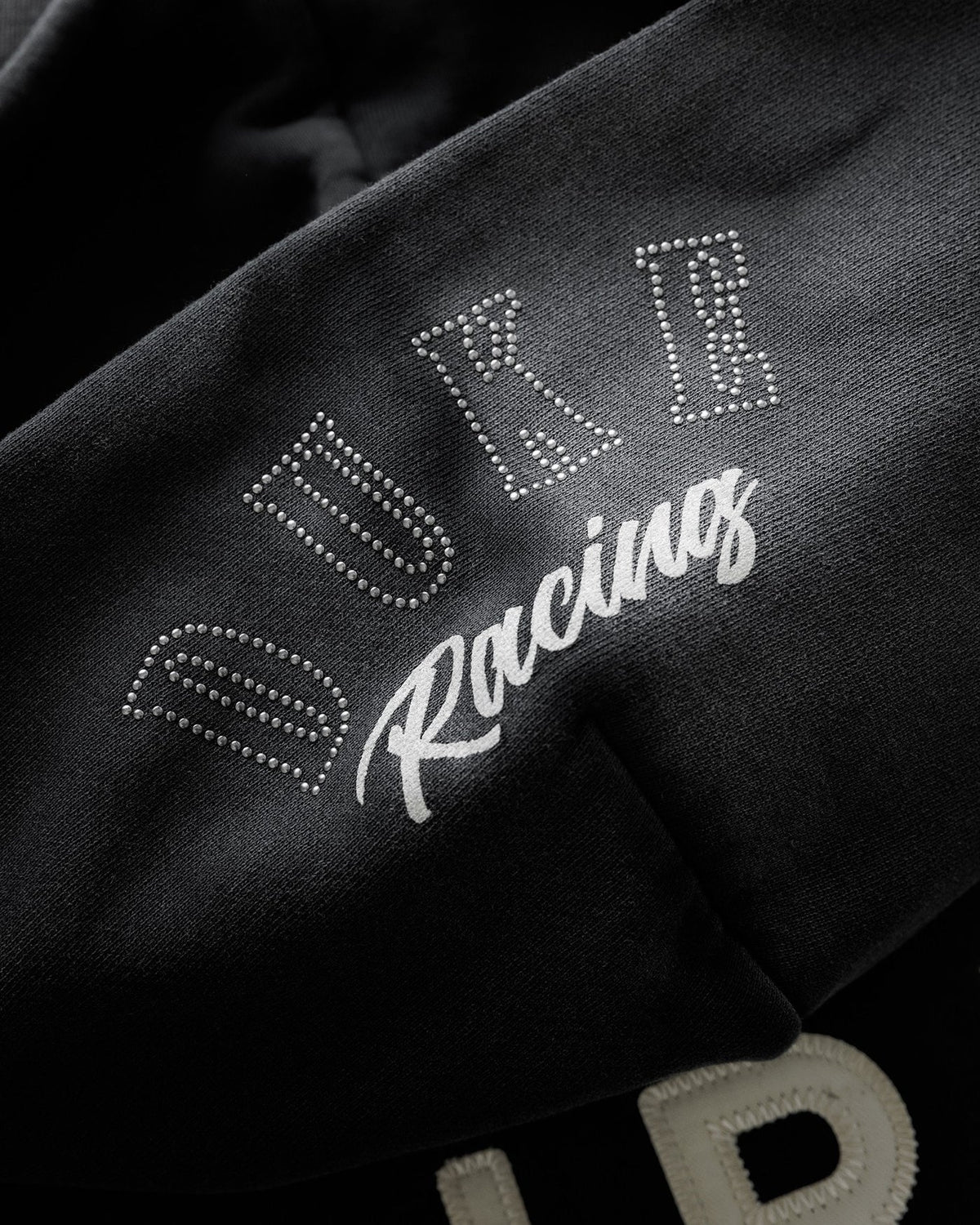 Poleron Duke + Dexter MC DR4 Eat Dirt Washed Black Zip Hoodie