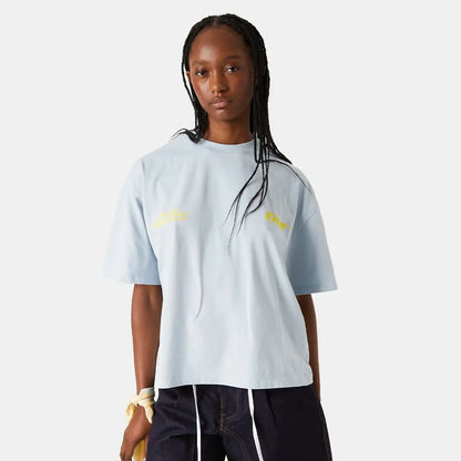 Polera Eme Studios Speeding Up Cobalt Oversized