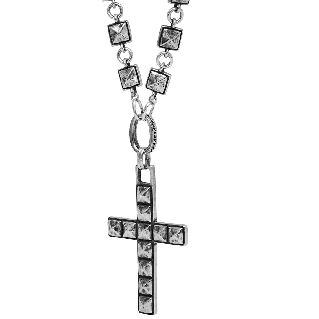 Collar Twojeys Heavy Studded Cross Necklace