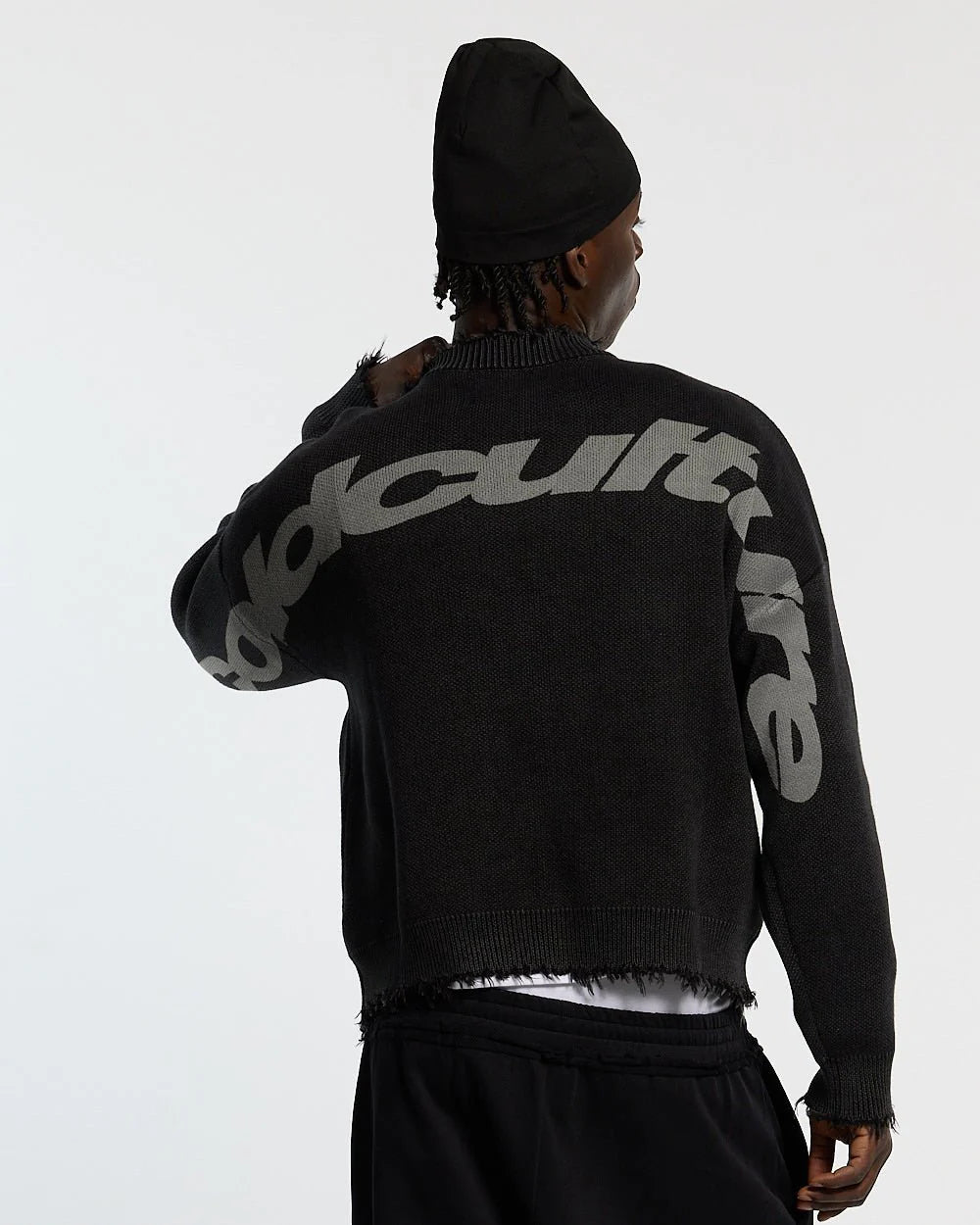 Sweater Cold Culture Cozy Curved Knitwear Black