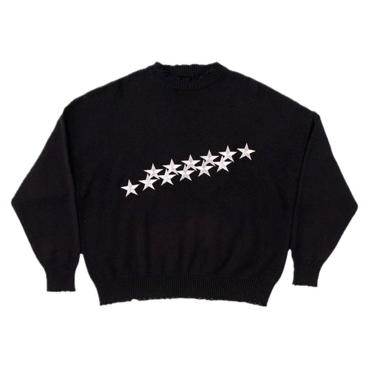 Sweater Cold Culture Stars Knit Black