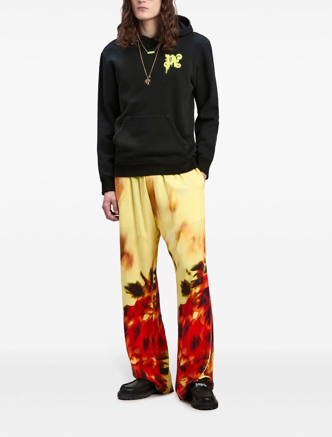 Poleron Palm Angels Thinking Pencil Black Yellow Fluor