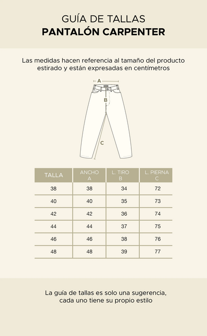 Pantalon More Amor Denim Carpenter Black