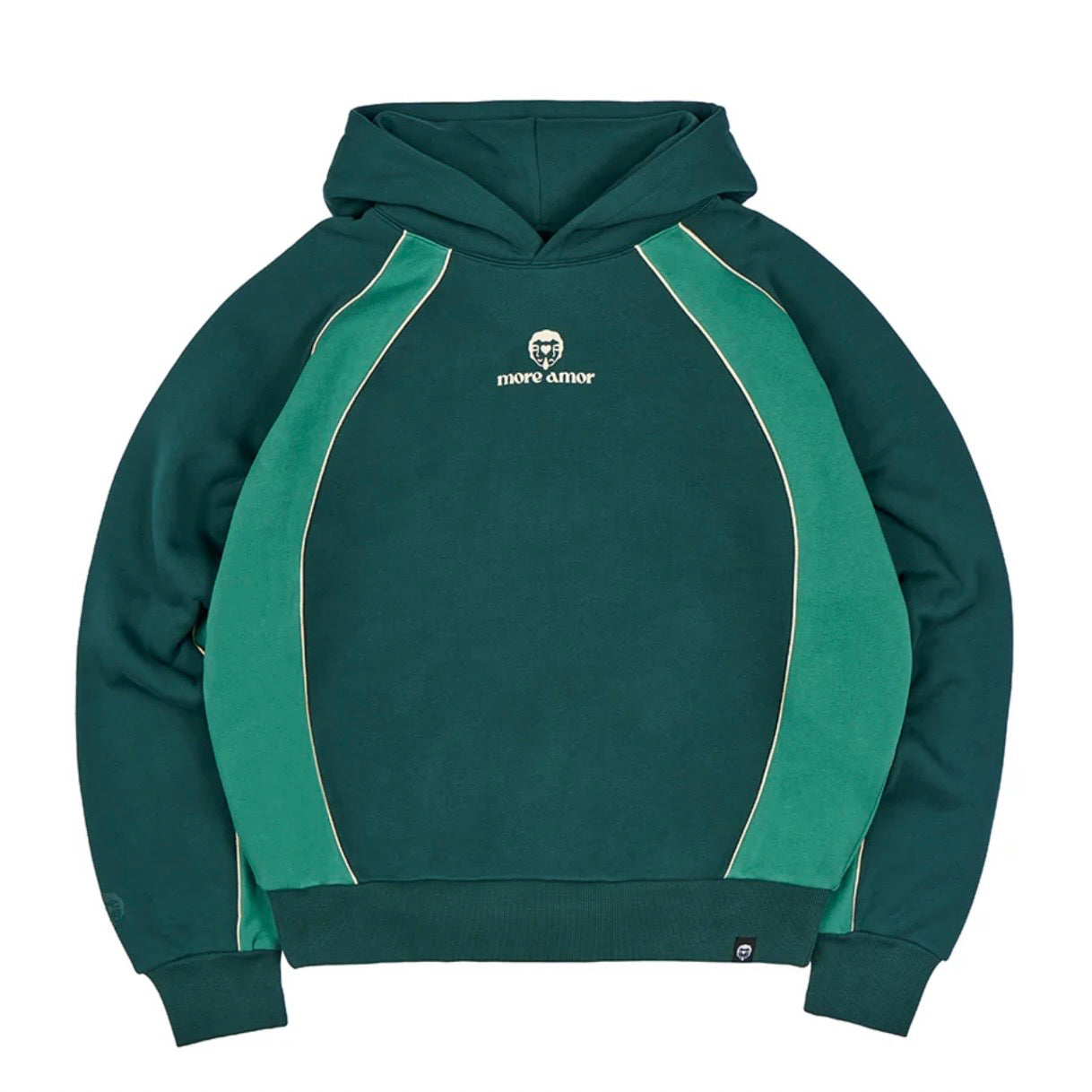 Poleron More Amor Boxy Piping Double Green