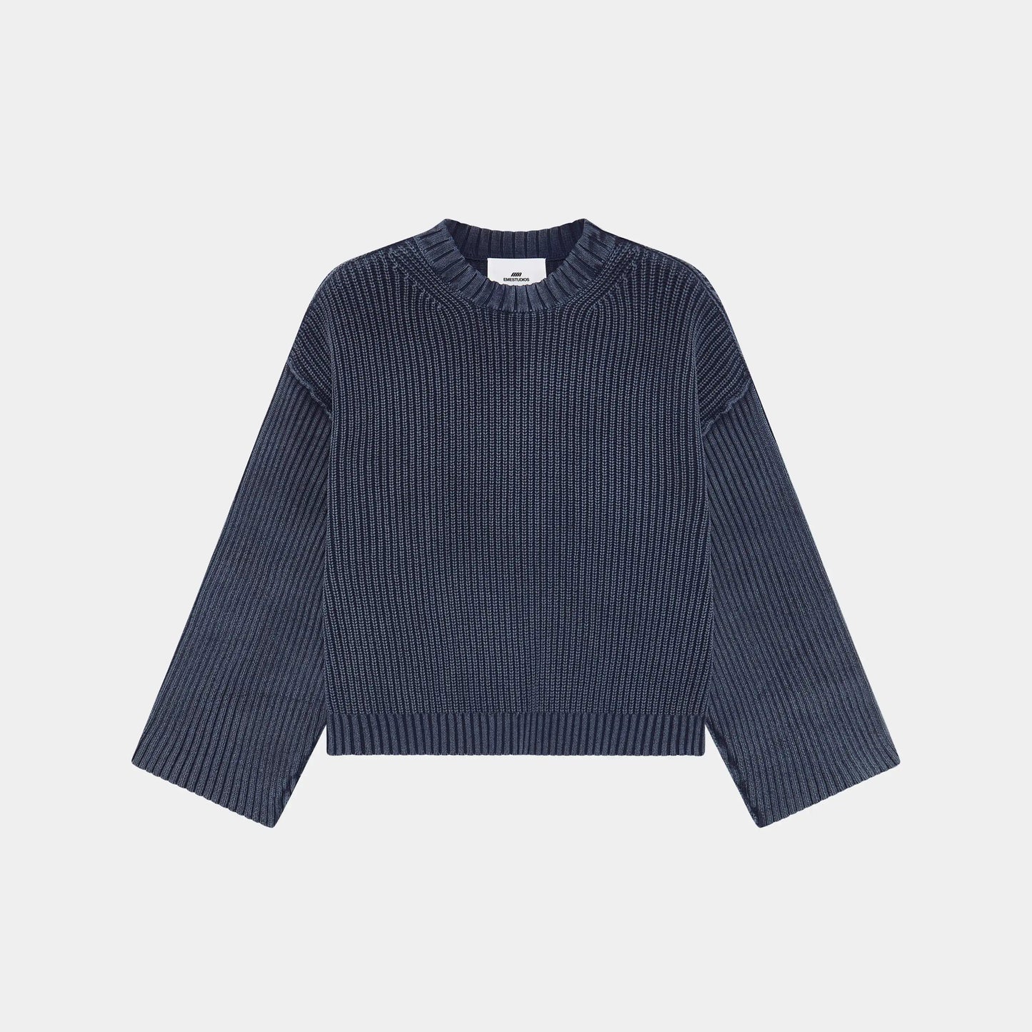 Sweater Eme Studios Collective Slate Blue Knit