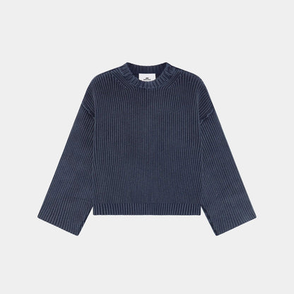 Sweater Eme Studios Collective Slate Blue Knit