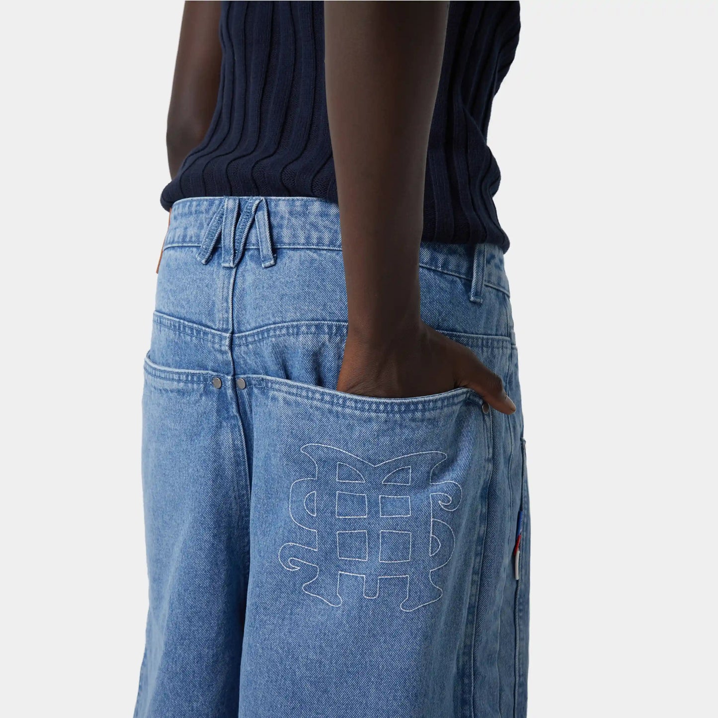 Short Eme Studios Badge Blue Jorts