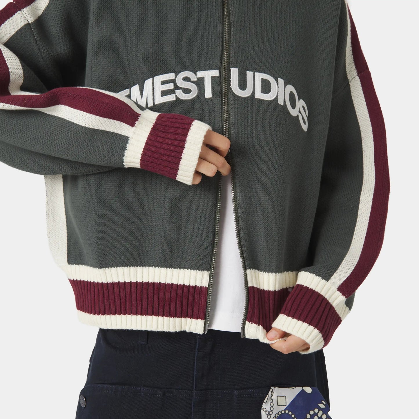 Sweater Eme Studios Echellor Forest Zipper Knit