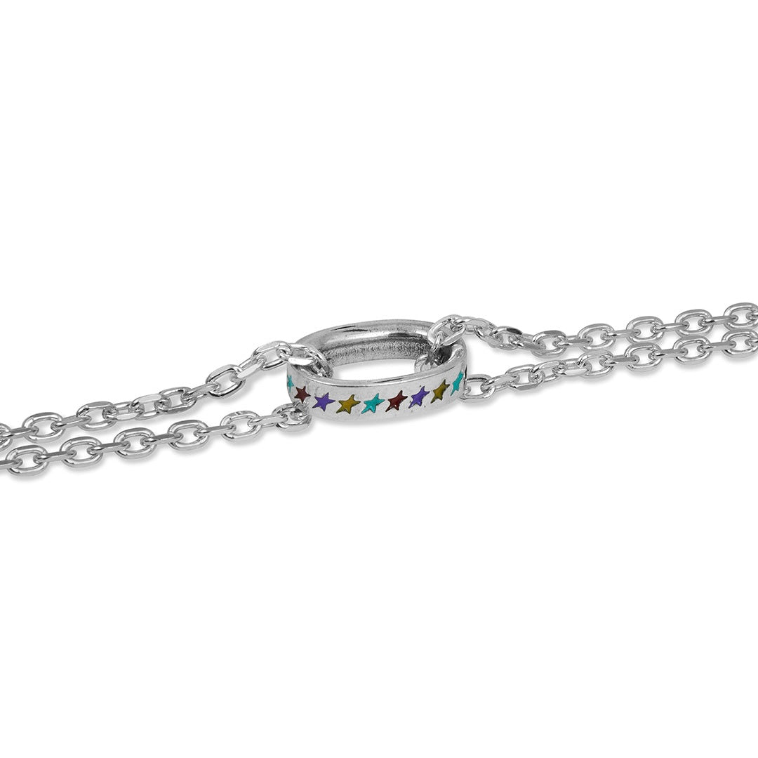 Pulsera Twojeys Enameled Milticolor Icon Link Bracelet Medium