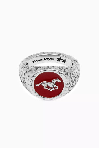 Anillo TwoJeys Enameled Horse Ring