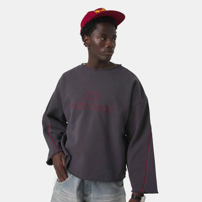 Poleron Eme Studios AFK Indigo Crewneck