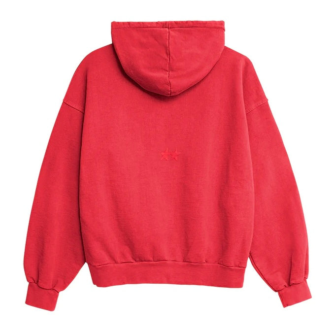 Poleron TwoJeys Icon Washed Zipper Red